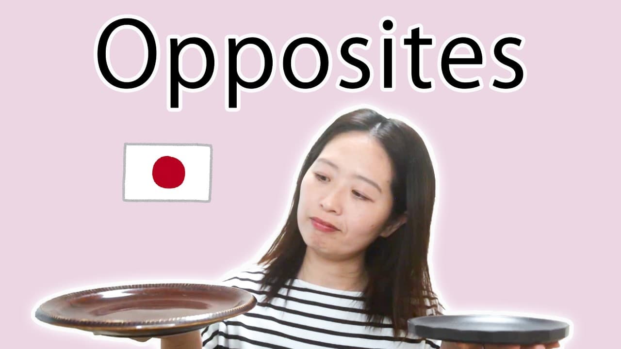 Easy Japanese🇯🇵👩🏻‍🏫 Opposite Words⚖️ Comprehensible Input for Complete Japanese