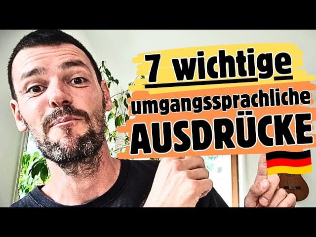 ICH HAU JETZT AB! | 7 Ausdrücke aus der UMGANGSSPRACHE | Deutsch lernen B1/B2