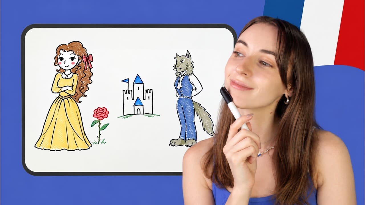 Beauty and the Beast: Classic Story in EASY FRENCH