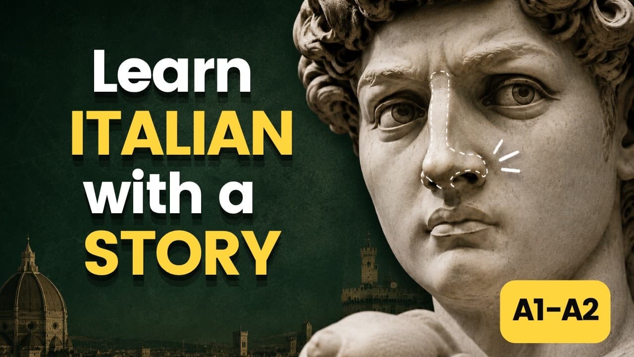 MICHELANGELO's NOSE👃🏼 | Learn Italian with a Short Story [118]