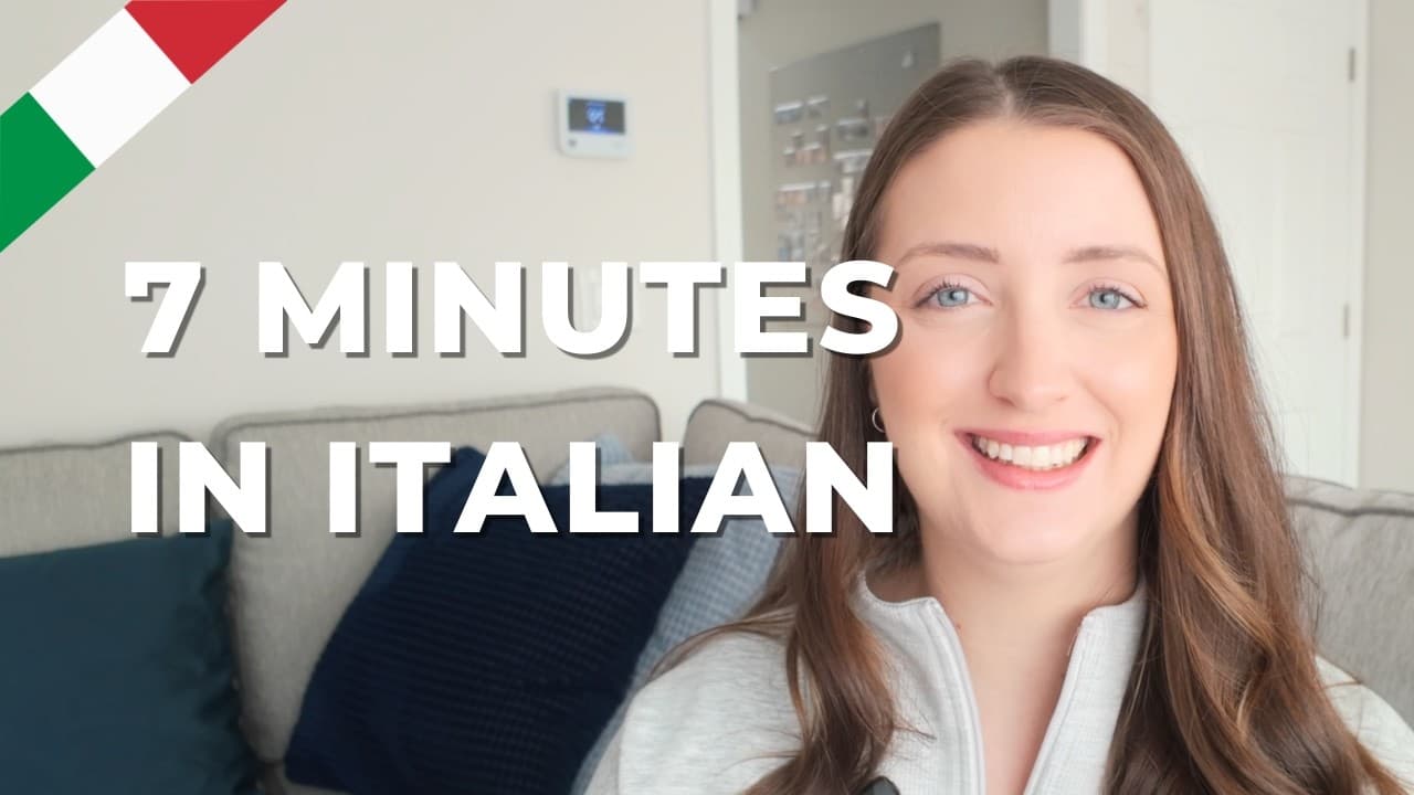 I speak ONLY Italian for 7 minutes (and you'll understand)