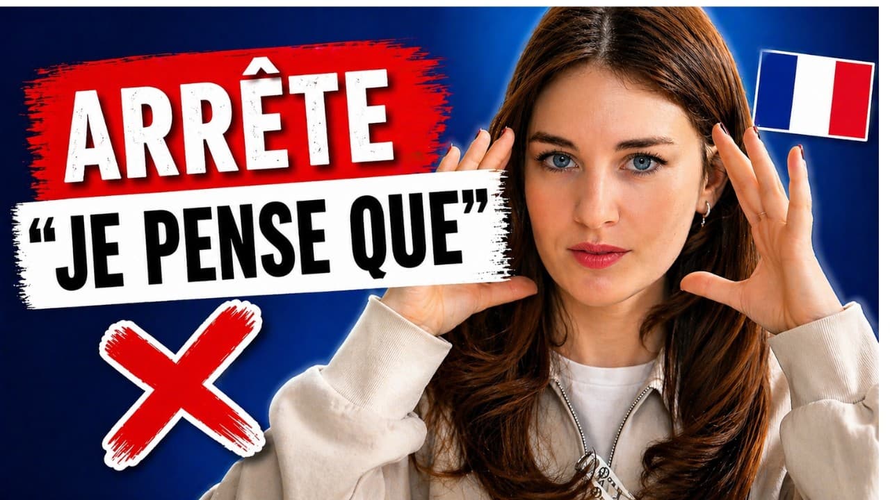 Arrête de dire JE PENSE QUE en français (10 alternatives)