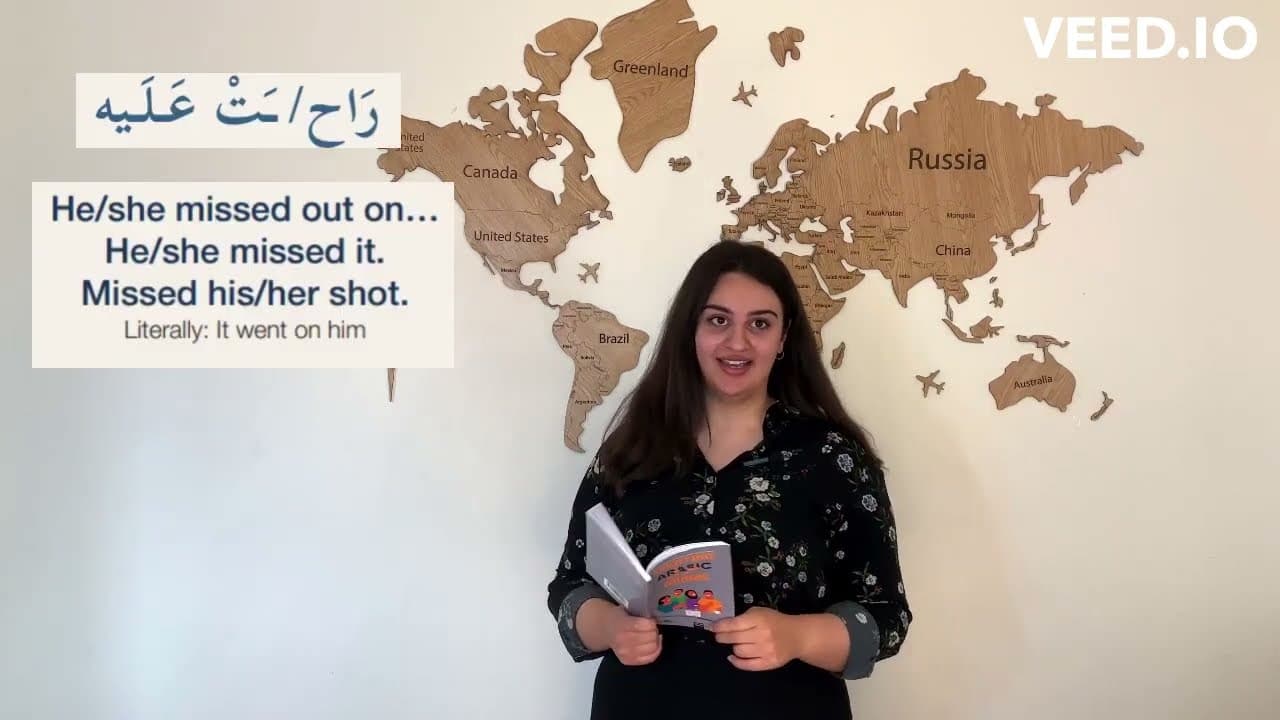 Everyday Arabic Idioms:راح/َـتْ عَلَيه