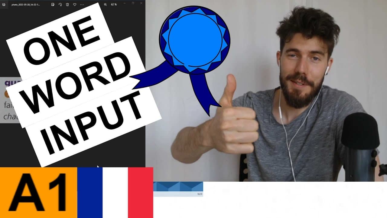 la qualité 💯 - ONE WORD INPUT #15