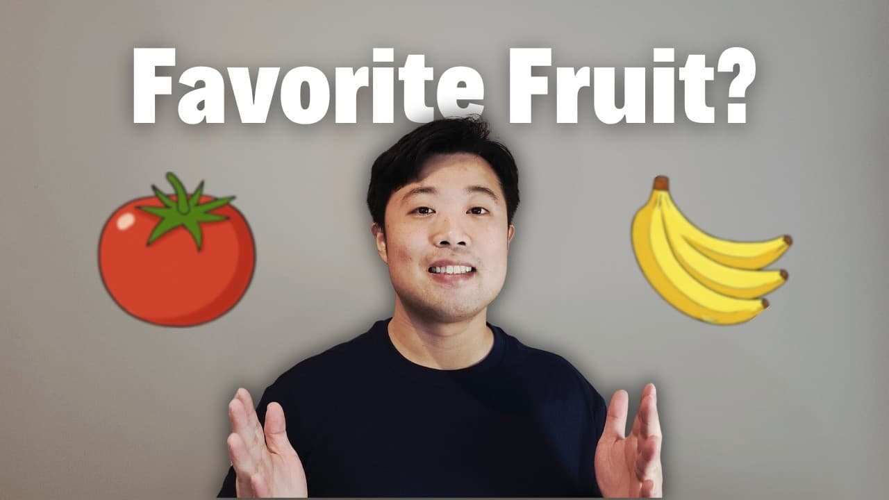 My Favorite Fruit and Vegetable | Korean Comprehensible Input for Absolute Beginner