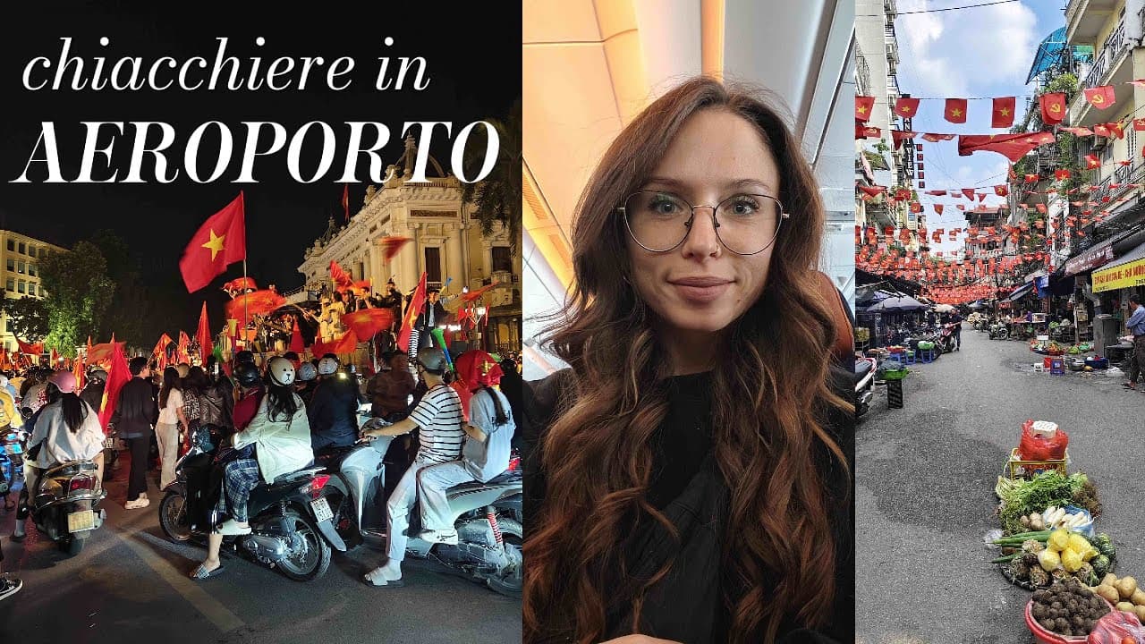 Viaggiare in aereo in italiano ✈️Da Venezia ad Hanoi 🇮🇹🇻🇳 (A2–B1)