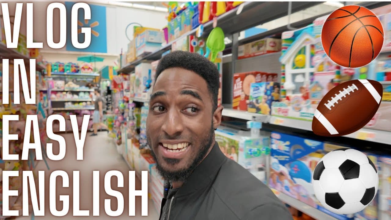 🇺🇸 LEARN ENGLISH with this VLOG!! - (Buying a sports ball) 🏀 (Beginner English)