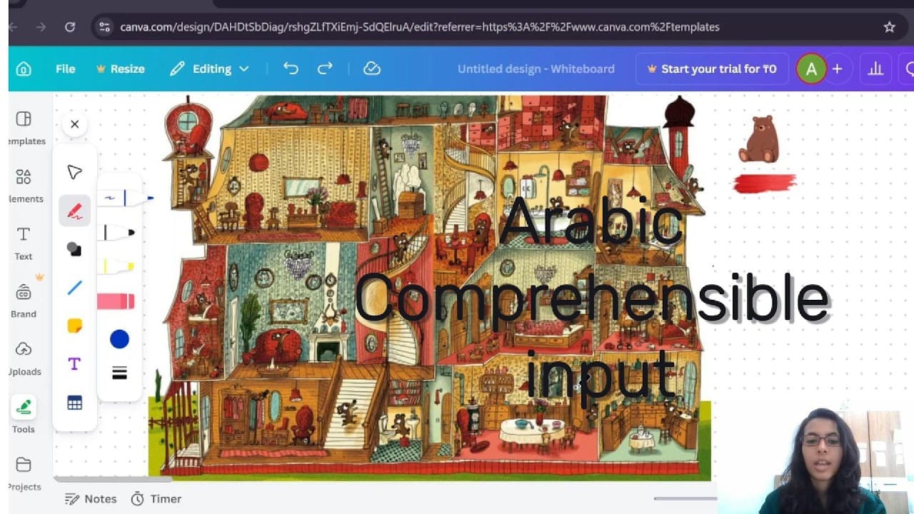 Bears home | Arabic Comprehensible Input | Beginner