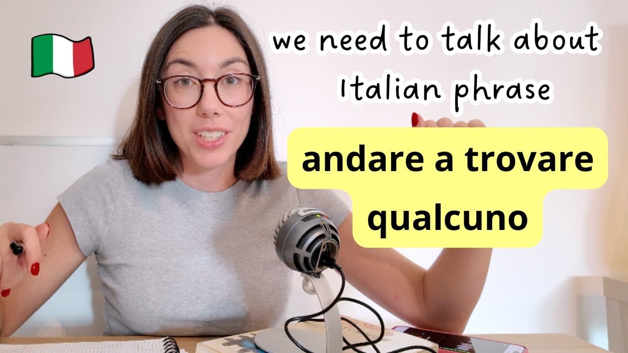 Parliamo dell'espressione ANDARE A TROVARE QUALCUNO (vs. il verbo VISITARE)! (Subs)