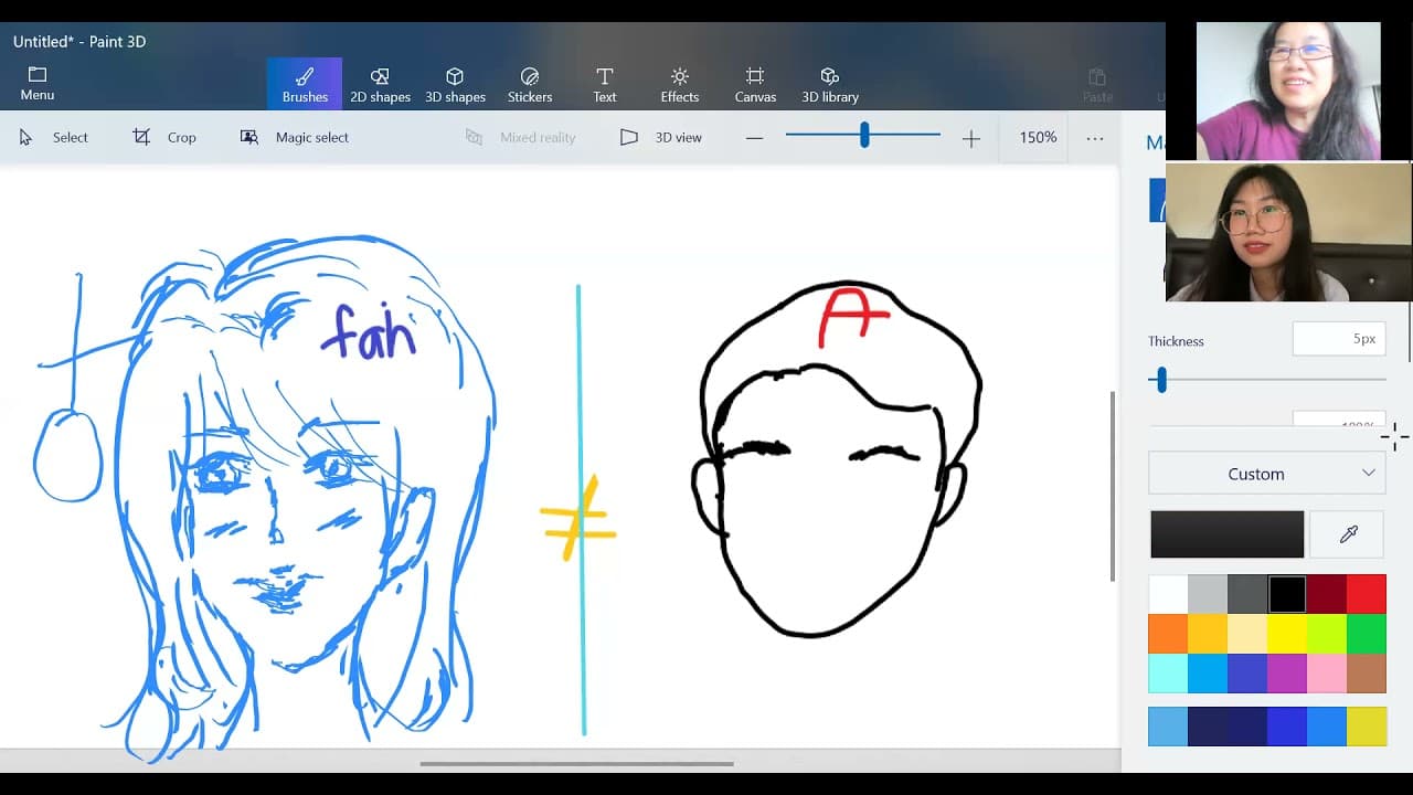 วาดรูปคำตรงข้าม (Learn Thai in Thai: Basic Beginner)