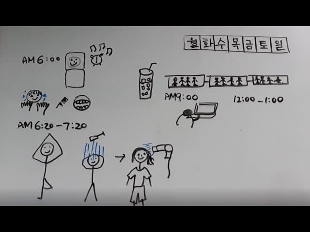 Daily Routine - Comprehensible Input Korean