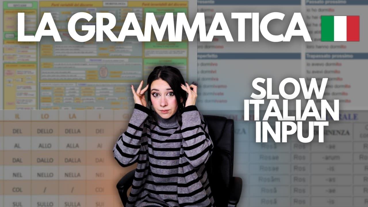 Studiare Grammatica SERVE DAVVERO? | Learn Italian with Input [With Subtitles]