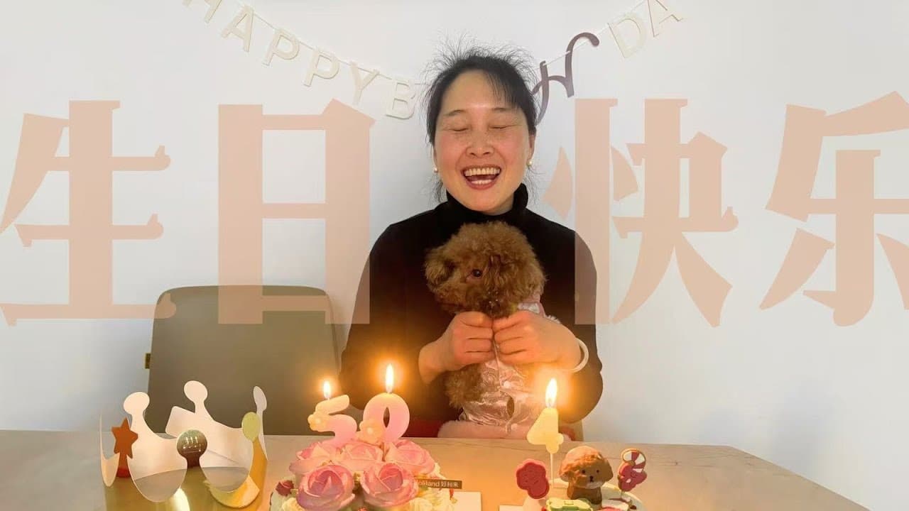 A Birthday Vlog for My Mom & My Dog | Easy Chinese