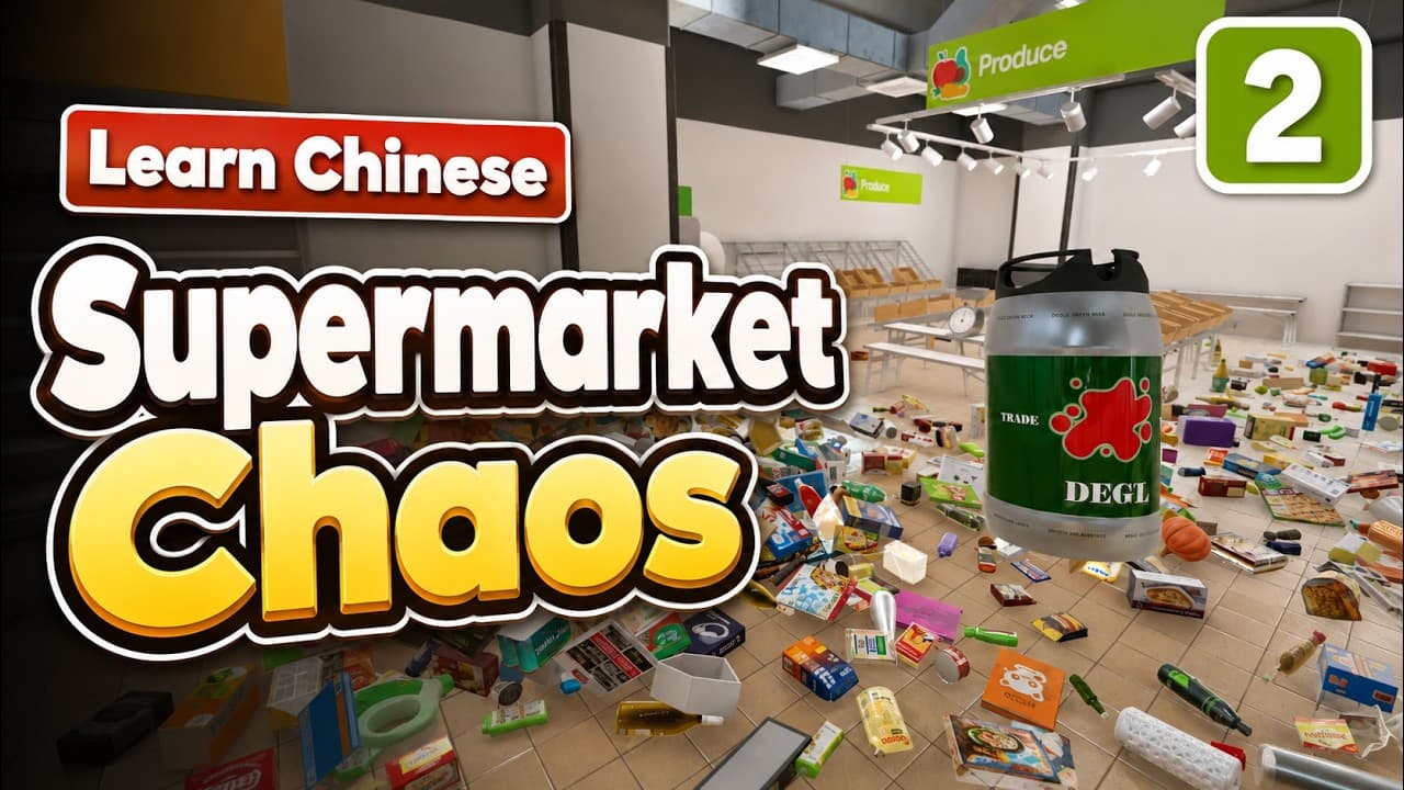 Supermarket Chaos: 200/4669 Items Organized in Chinese | HSK 3–4