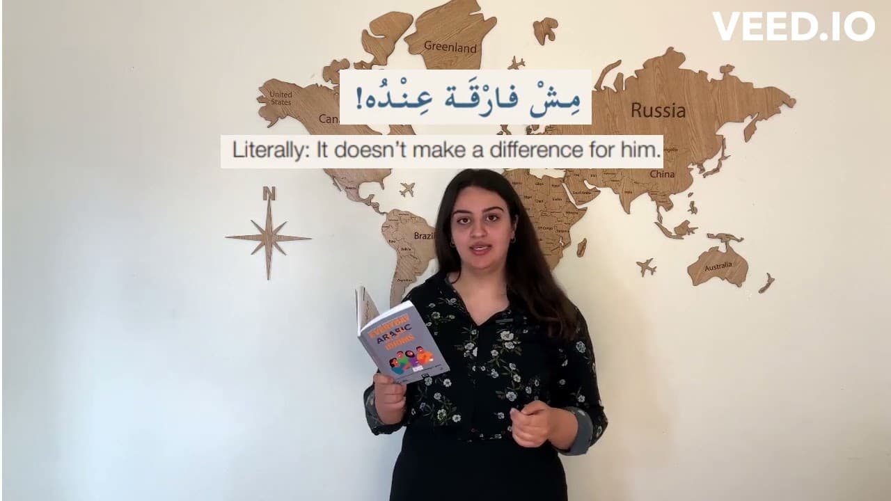 Everyday Arabic Idioms:مِشْ فارْقَة عِنْدُه