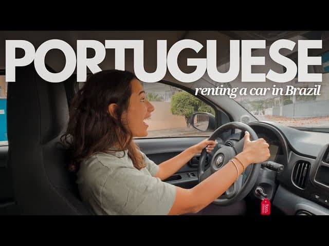 Learn Brazilian Portuguese for Travel ✈️ How to Rent a Car in Brazil | Portuguese Vocabulary