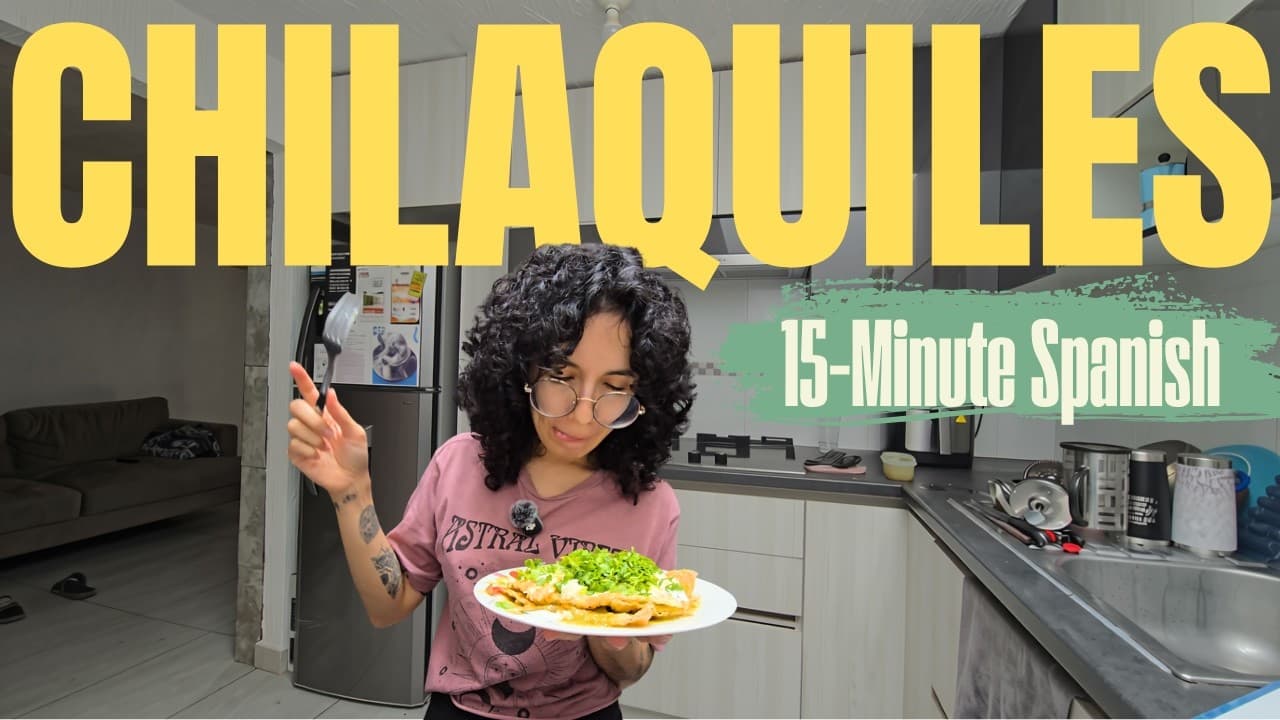 How to Make Authentic Mexican Chilaquiles 🍳 (Real Spanish Practice!)