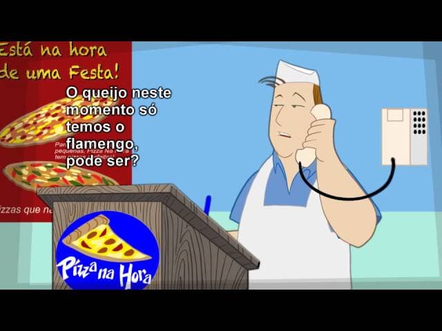Pizza na Hora, com Márcio o Brasileiro (Animated, No Subtitles)