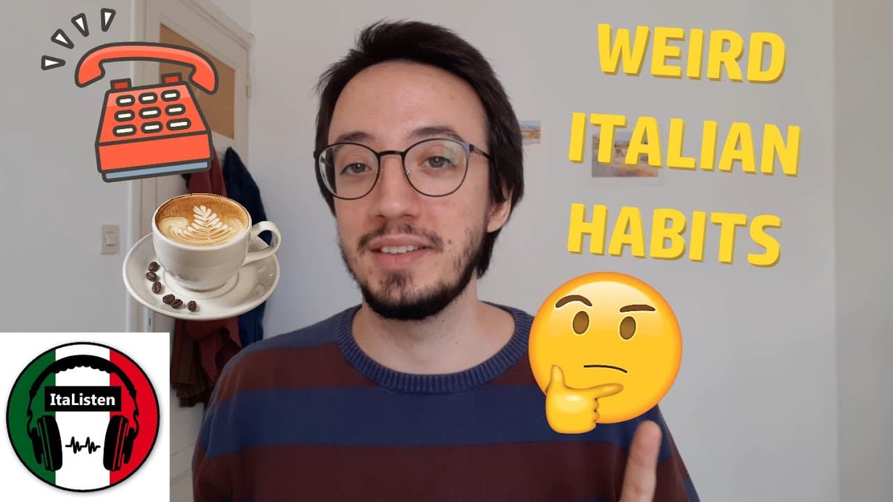 4 STRANE ABITUDINI italiane che forse non conosci! [ITA listening] sub IT/EN