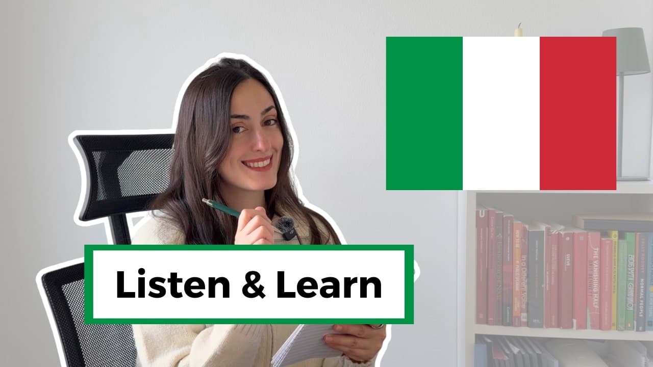 Slow Italian for Beginners (you'll actually understand)