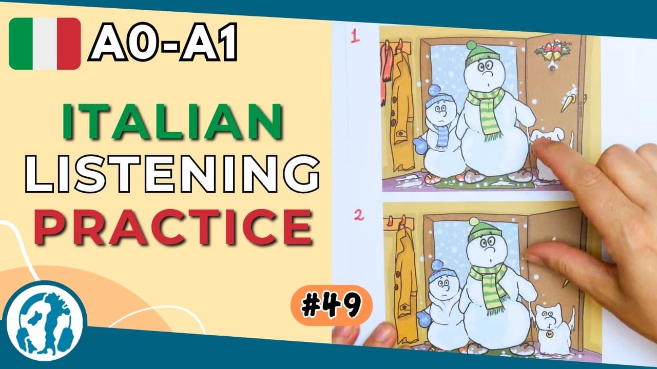 🔍🖼️ #49 | Spot the difference - Snowmen (Italian A0-A1)