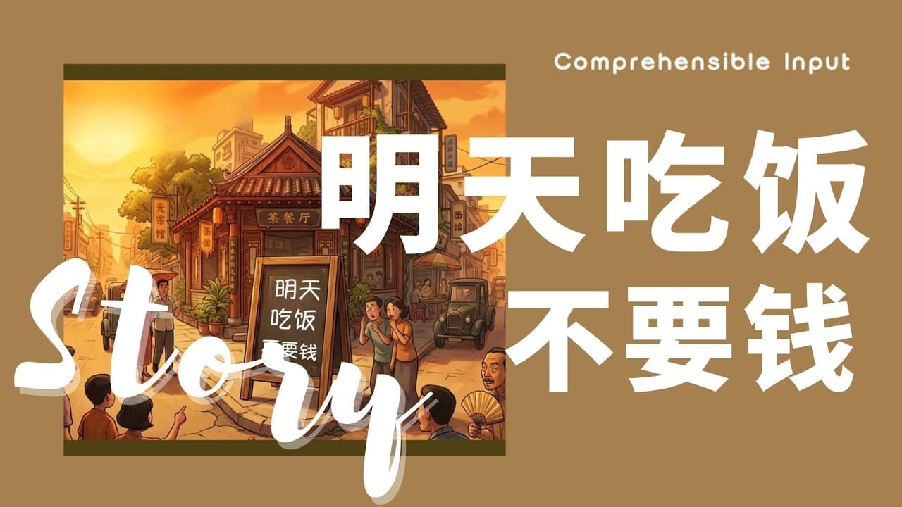 Learn Chinese through this funny restaurant story｜Comprehensible Input Chinese