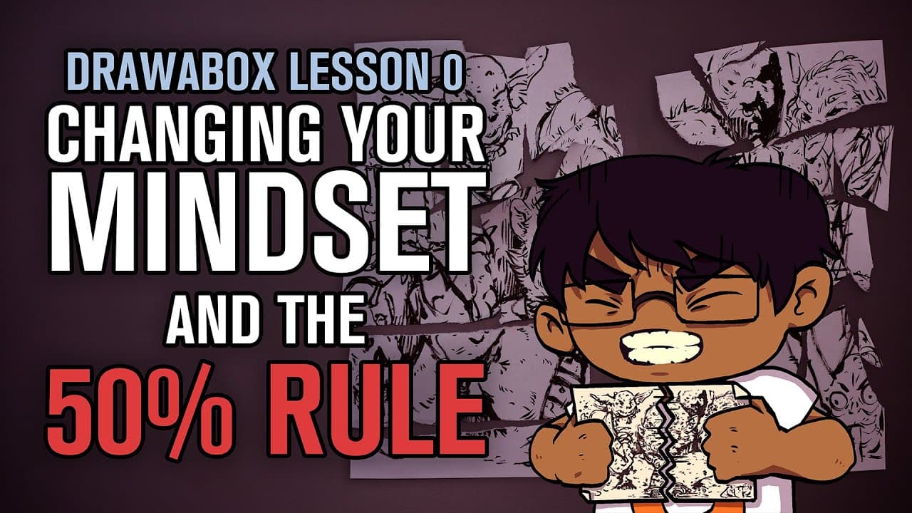 Drawabox Lesson 0, Part 3: Changing your Mindset and the 50% Rule