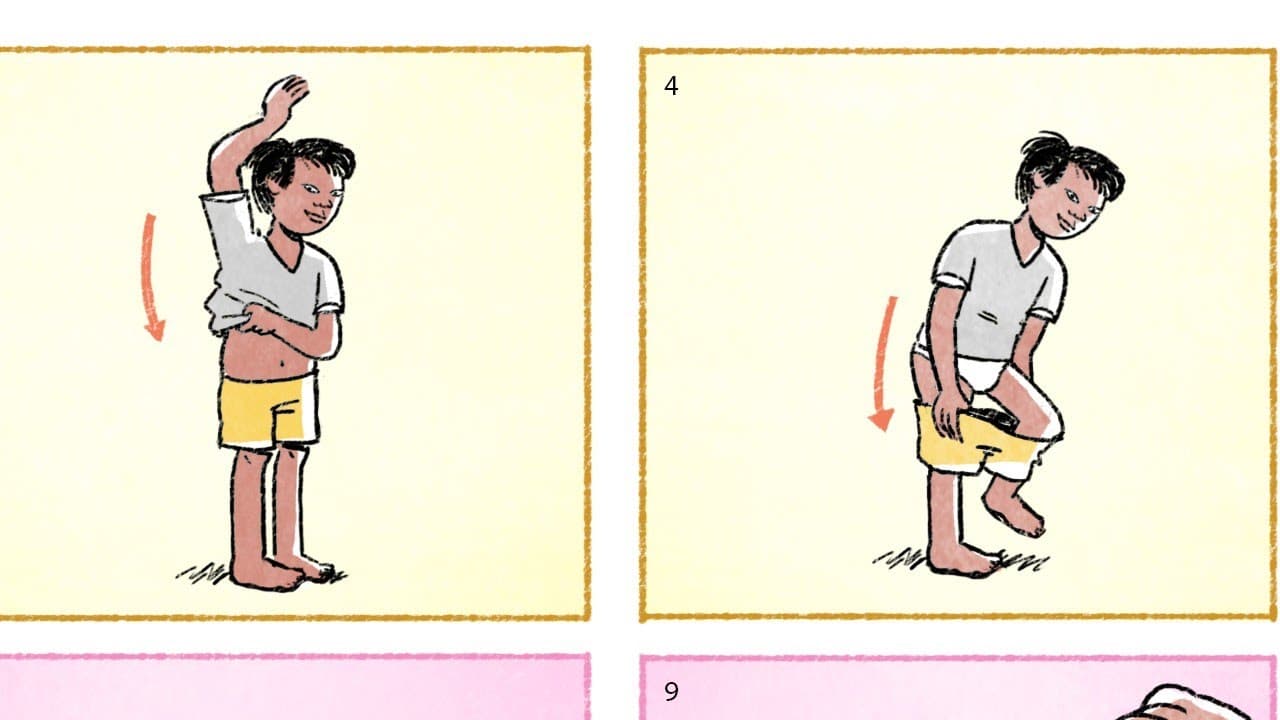 [CC] T恤和短裤 T-shirt and shorts - Comprehensible Input Mandarin Picture Talk