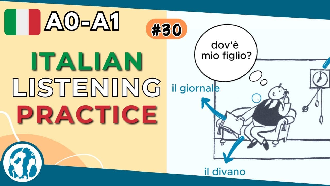 🖼️ #30 | Comic strip (Italian for absolute beginners A0-A1)